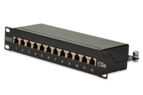 Digitus 12-port Patch Panel 1U Black