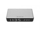 Gembird DAC-WPC-01-S Digital alarm clock with wireless charging function Silver