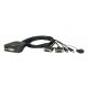 ATEN CS22D 2-Port USB DVI Cable KVM Switch with Remote Port Selector