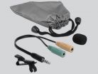 DeLock Tie Lavalier Microphone Omnidirectional Black