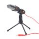 Gembird MIC-D-03 Desktop microphone with a tripod Black