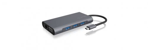 Raidsonic IcyBox IB-DK4040-CPD USB Type-C DockingStation with two video interfaces