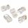 Gembird RJ45/LC-8P8C-001/100 Modular plug 8P8C for solid CAT5 LAN cable UTP 100 pcs per bag