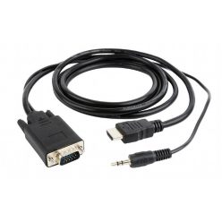   Gembird A-HDMI-VGA-03-10 HDMI to VGA and audio adapter cable single port 3m Black