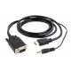 Gembird A-HDMI-VGA-03-10 HDMI to VGA and audio adapter cable single port 3m Black