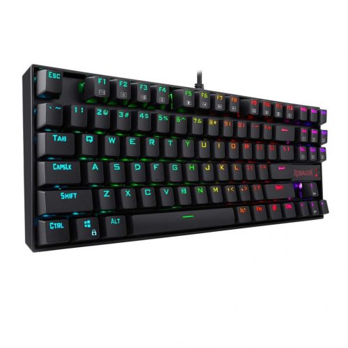 Redragon Kumara RGB Backlight Mechanical Gaming Keyboard Blue Switches Black HU Bemutató darab