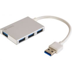 Sandberg USB 3.0 Pocket Hub 4 ports White