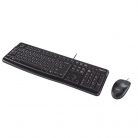 Logitech MK120 USB Keyboard + Mouse Black DE