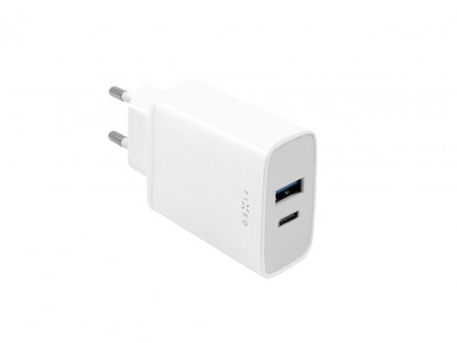 FIXED hálózati töltő USB-C és USB kimenettel, PD, 30W, fehér