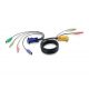 ATEN PS/2 KVM Cable with 3 in 1 SPHD and Audio 1,8m Black