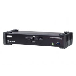   ATEN 4-Port USB 3.0 4K HDMI KVMP Switch with Audio Mixer Mode