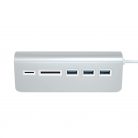 Satechi USB3.0 Hub & Card Reader Aluminium Silver