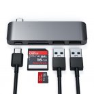 Satechi Type-C Pass-Through USB Hub Space Gray