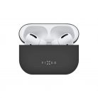 FIXED Silky szilikon tok Apple Airpods Pro fülhallgatóhoz, fekete