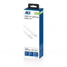 ACT AC3014 USB-C to Lightning charging/data cable 1m White