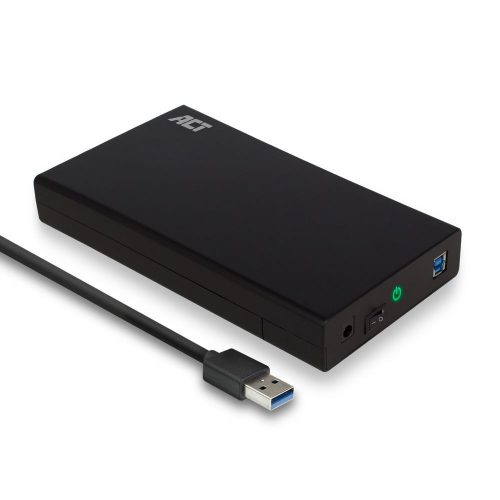 ACT AC1405 USB3.2 3,5" Hard Drive Enclosure Screwless Design Black