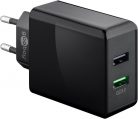 Goobay Dual USB Wall Quick Charge Black