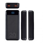 RivaCase VA2580 20000mAh QC/PD 20W LCD PowerBank Black