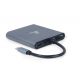 Gembird A-CM-COMBO6-01 USB Type-C 6-in-1 Multi-Port Adapter Space Grey