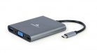 Gembird A-CM-COMBO6-01 USB Type-C 6-in-1 Multi-Port Adapter Space Grey