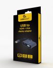 Gembird A-USB3-HDMIVGA-01 USB to HDMI + VGA Display Adapter Space Grey