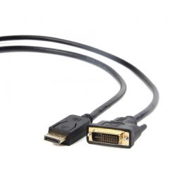   Gembird CC-DPM-DVIM-3M DisplayPort to DVI-D (Dual Link) (24+1) adapter cable 3m Black