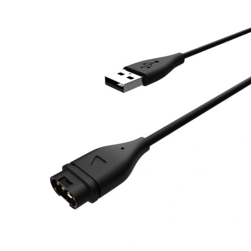 FIXED USB töltőkábel Garmin okosórához, 1 méter, Fekete