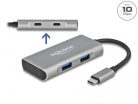 DeLock External USB 3.2 Gen 2 USB Type-C Hub with 2x USB Type-A and 2 x USB Type-C