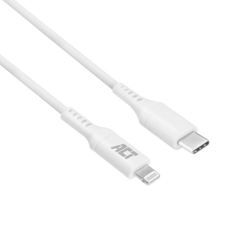 ACT AC3015 USB-C to Lightning cable 2m White