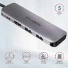 AXAGON HMC-5 Superspeed USB-C Speedster 5H HUB Silver