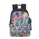 RivaCase 5420 Agora Skaters Urban Backpack Black