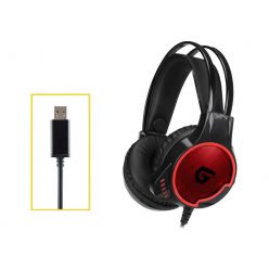 Conceptronic  ATHAN01B Gaming Headset Black/Red