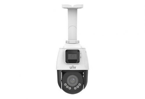 Uniview Easy 2x2MP Dual lencsés Lighthunter 2.8mm fix és 2.8-12mm motoros objektívvel ellátott PTZ kamera