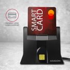 AXAGON CRE-SM4N Smart Card Reader Black