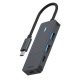 Rapoo 4-portos USB3.2 HUB Grey