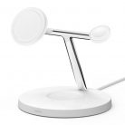 Belkin BoostCharge Pro 3-IN-1 Wireless Charging Stand With MagSafe White