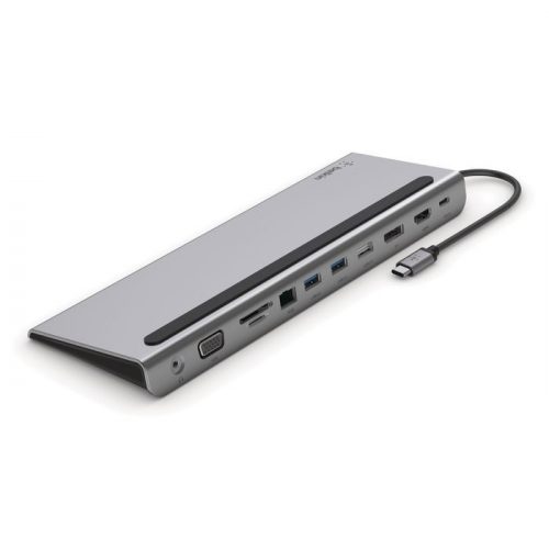 Belkin Connect USB-C 11-in-1 Multiport Dock Grey