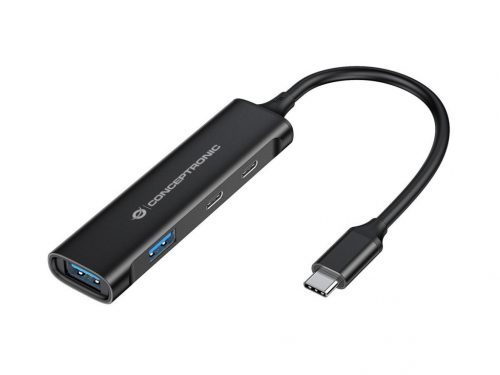 Conceptronic  HUBBIES12B 4-Port USB 3.2 Gen 1 Hub Black