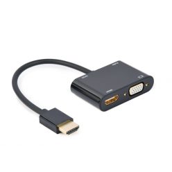   Gembird A-HDMIM-HDMIFVGAF HDMI male to HDMI female + VGA female + audio adapter cable Black