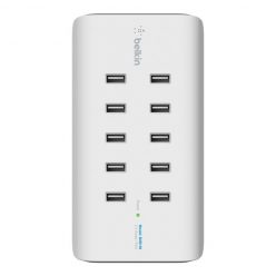 Belkin Rockstar 10-Port USB Charging Station White