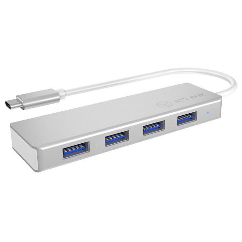 Raidsonic IcyBox IB-HUB1425-C3 4-Portos USB3.0 HUB Silver