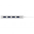 Raidsonic IcyBox IB-HUB1425-C3 4-Portos USB3.0 HUB Silver