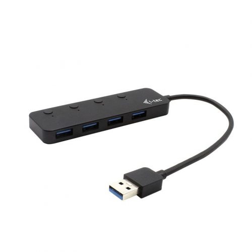 I-TEC 4-Port USB3.0 Metal HUB Metal with individual On/Off Switches