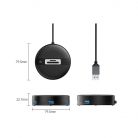 Orico YS5-U3-03-BK-BP 4-portos USB3.0 HUB with SD/TF port Black