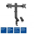 ACT AC8322 Dual Monitor Arm Office Quick Height Adjustment 10"-27" Black