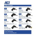 ACT AC2050 Ultra slim size laptop charger 45W Black