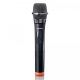 Lenco MCW-011BK wireless Microphone with 6,3mm battery powered receiver Black