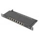 Digitus 8-port Patch Panel 0,5U Black