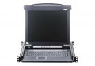 ATEN CL1000 Single Rail LCD Console 17" PS/2 VGA LCD Console W/USB Black