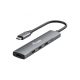 EQuip 4-Port USB 3.2 Gen1 USB-C Hub Grey